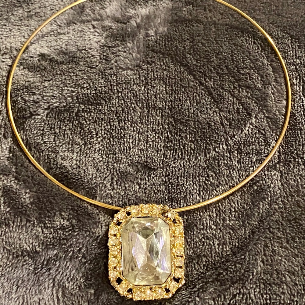 12K GF Necklace/Princess Pendant